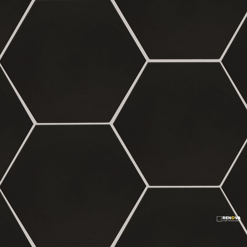 HEXLEY GRAPHITE 9X10.5 HEXAGON ( 6.888 SF PER BOX )