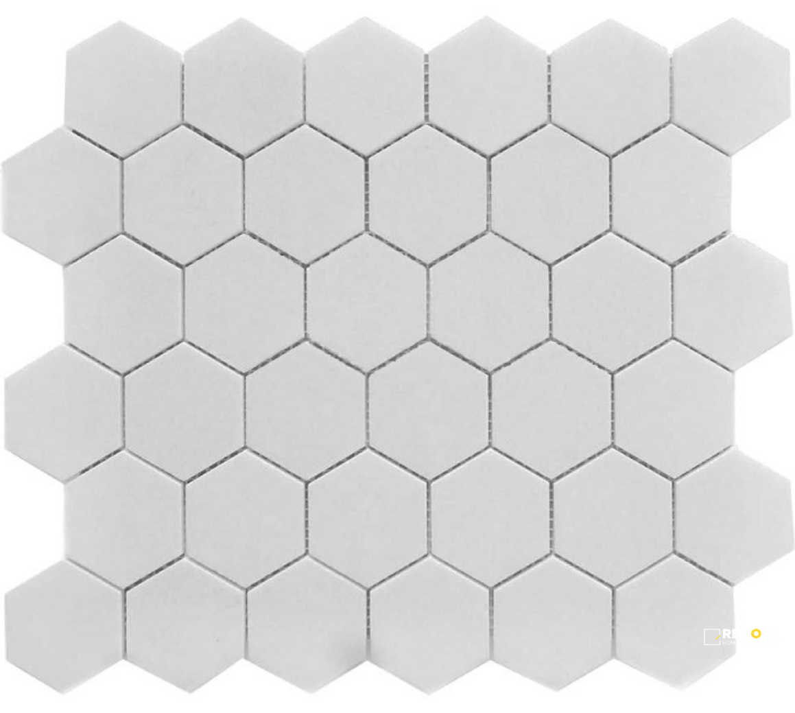 CC MOSAICS MATTE GRAY HEXAGON MOSAIC 2X2 - 2