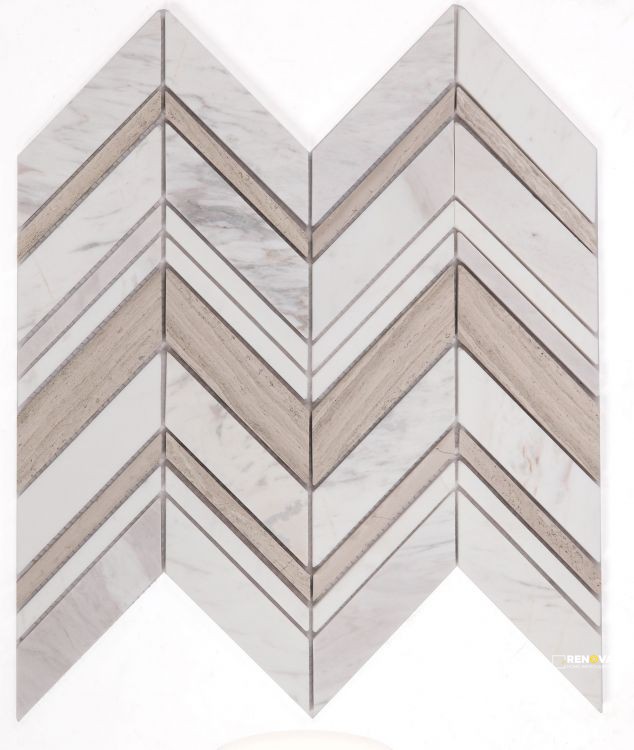 CHEVRON RAVENNA LOFT MOSAIC 11.75" X 12.25" - 3