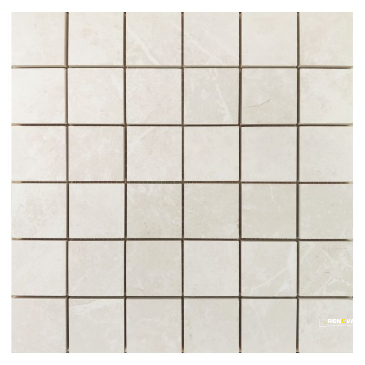 DOLOMIA WHITE NATURAL MOSAIC 12" X 12" - 2
