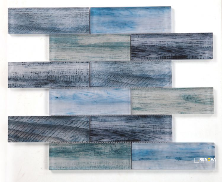 ART WOOD OCEAN MOSAIC 11.75" X 11.75" - 5