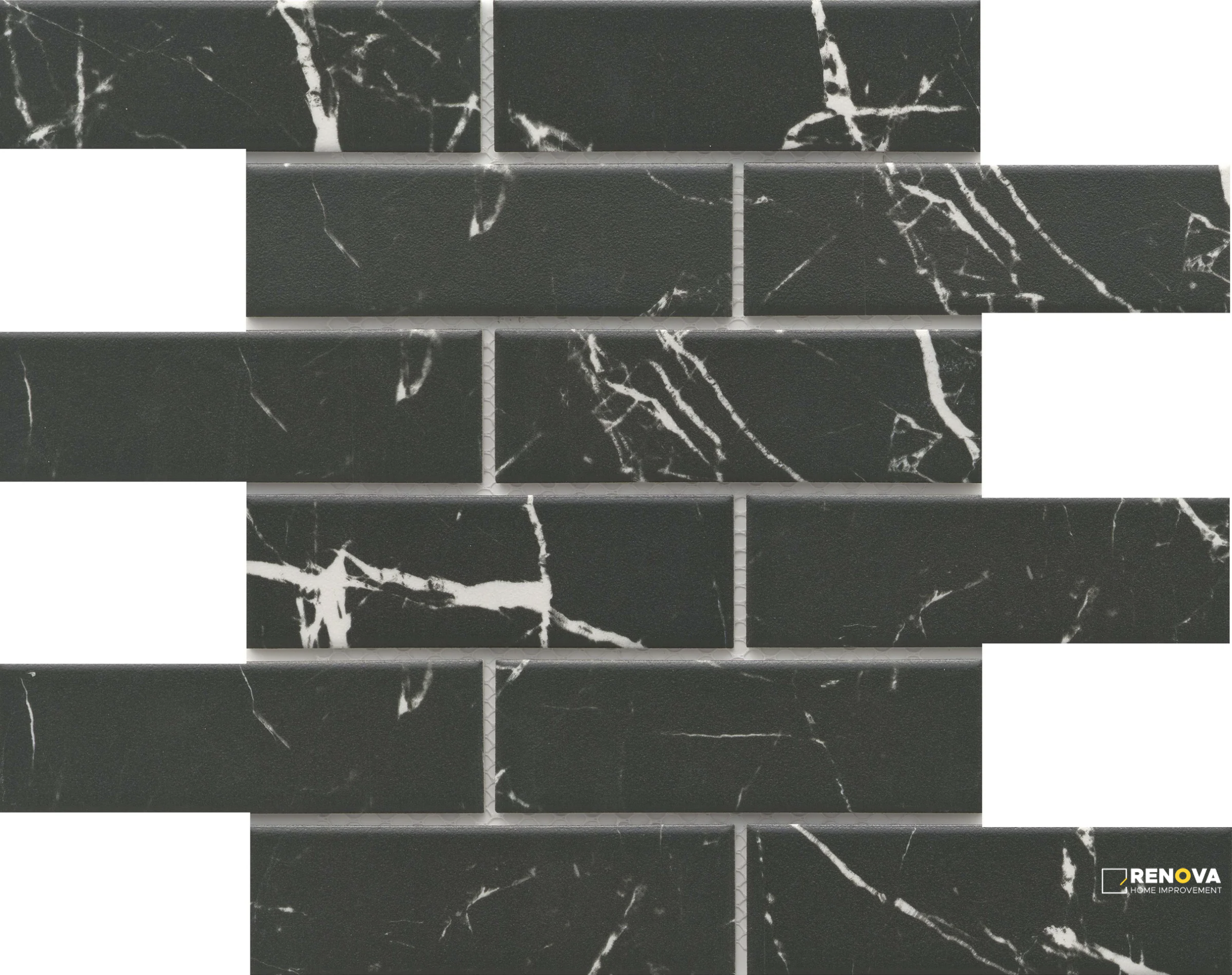 ELEGAN MATTE 2X6 OFFSET MOSAIC 11X12 - 5