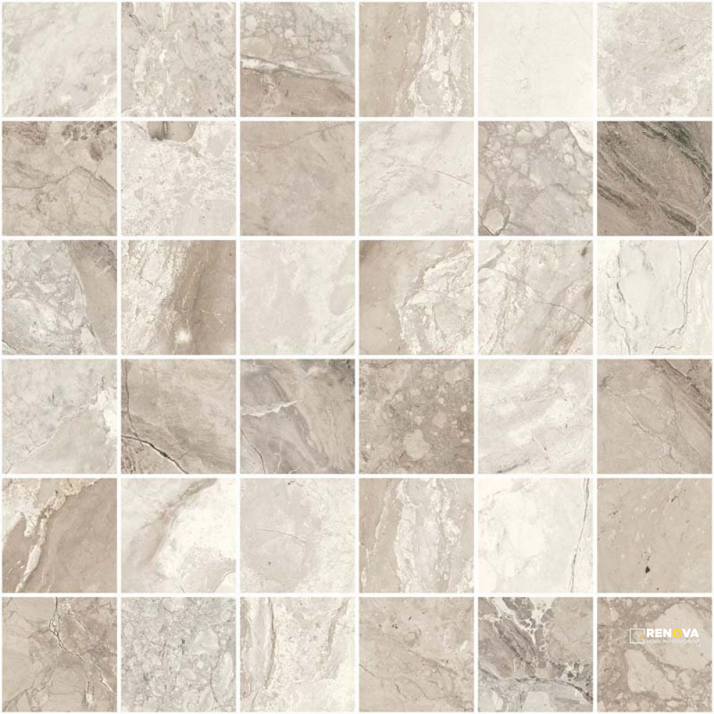 MYSTIC BEIGE MATTE MOSAIC 12" X 12" - 2