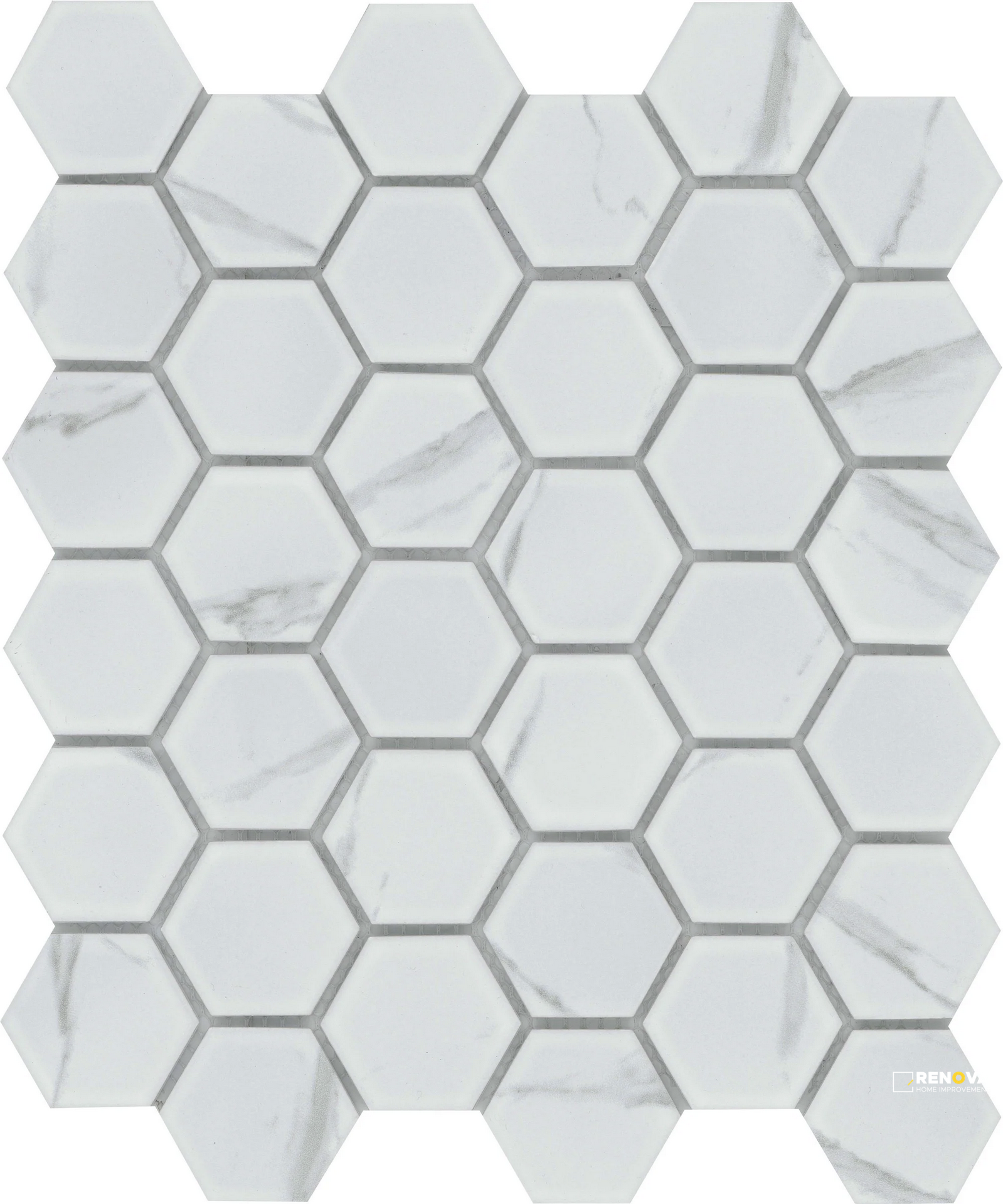 ELEGAN MATTE 2INCH HEX MOSAIC 11X13 - 3