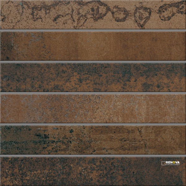CROSSVILLE ALTERED STATE COPPER CORE 2X12 MOUNTED MOSAIC UNPOLISHED - 2