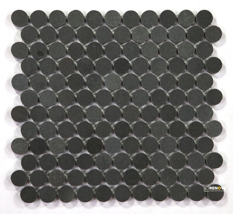 PENNY MARBLE BASALT MOSAIC 11" X 11.75" - 3