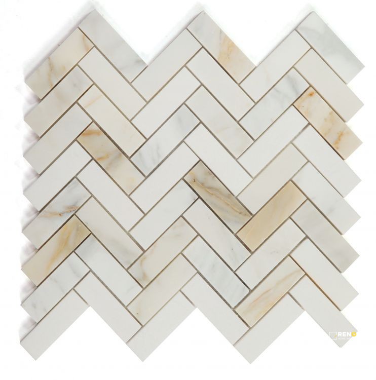 HERRINGBONE SUNRISE HONED MOSAIC 11" X 12.5" - 3