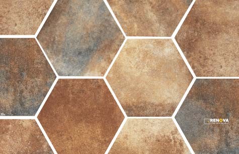 TERRE ETRUSCHE HEXAGON 8-1/2" - 4