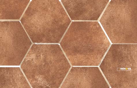 TERRE ETRUSCHE HEXAGON 8-1/2" - 5