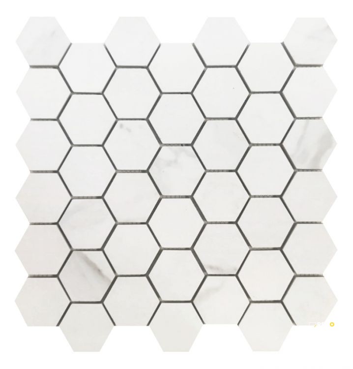PRESTIGIO CALACATTA SOFT HEXAGON MOSAIC 12" X 12" - 2