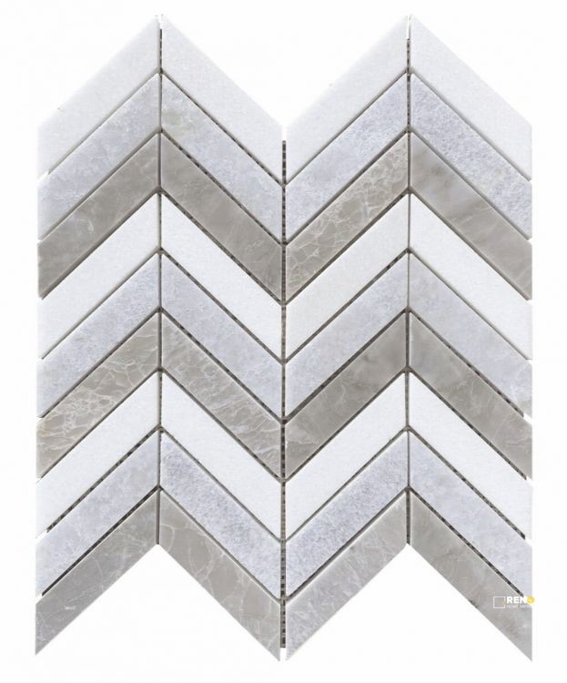 CHEVRON LIVID MOSAIC 10.75" X 12.25" - 2