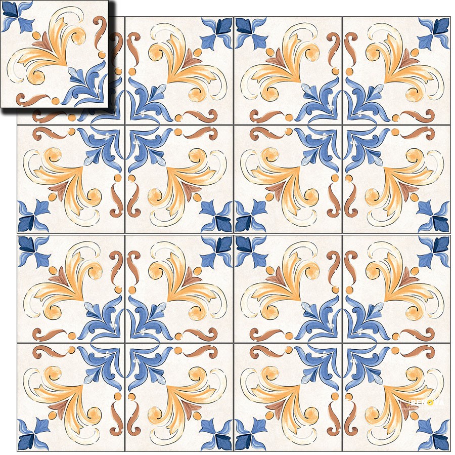 TERRE ETRUSCHE DECORO 8" X 8" - 3