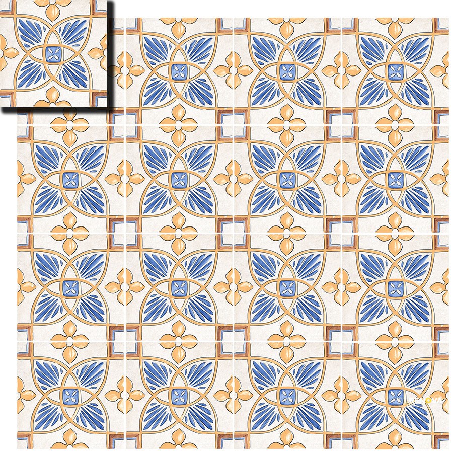 TERRE ETRUSCHE DECORO 8" X 8" - 5
