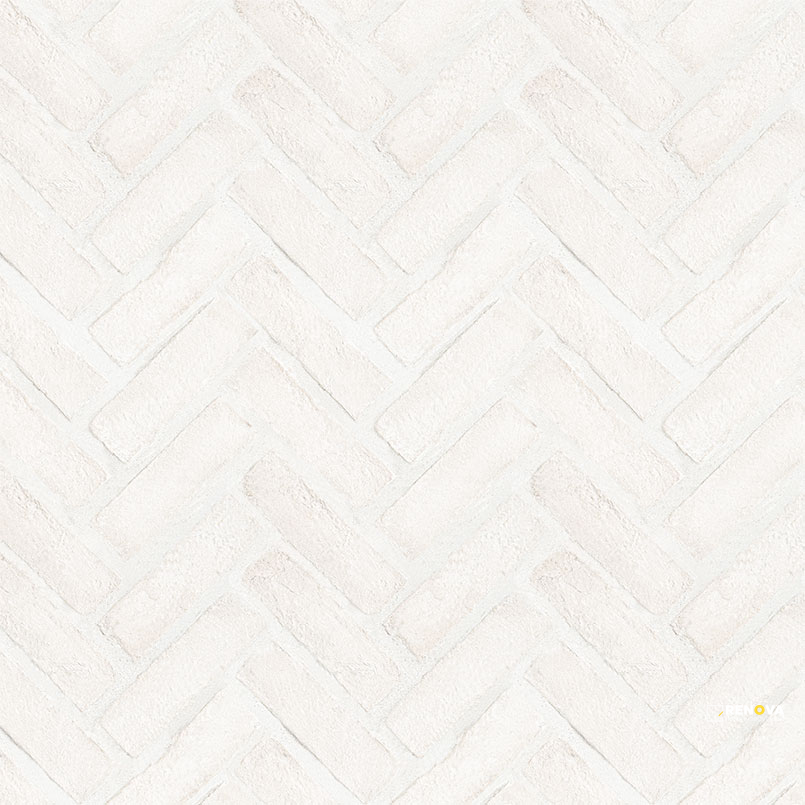 ALPINE WHITE CLAY BRICK HERRINGBONE MOSAIC - 5
