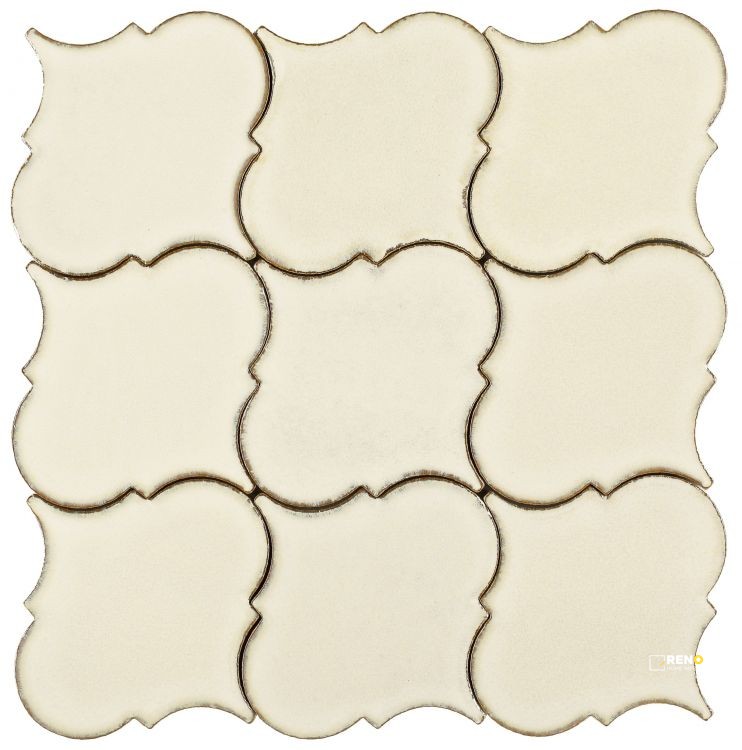 CALABASH IVORY LARGE MOSAIC 12" X 12" - 3