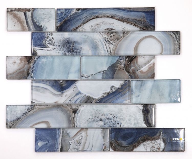 CASALE SHELL BLUE MOSAIC 11.75" X 11.75" - 3