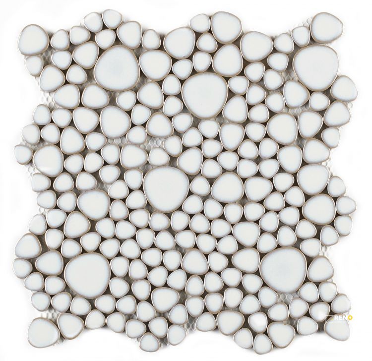 GROWING FANCY WHITE MOSAIC 11.5" X 11.5" - 6