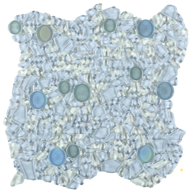 SHIMMER BLUE MOSAIC 10.75" X 10.75" - 5