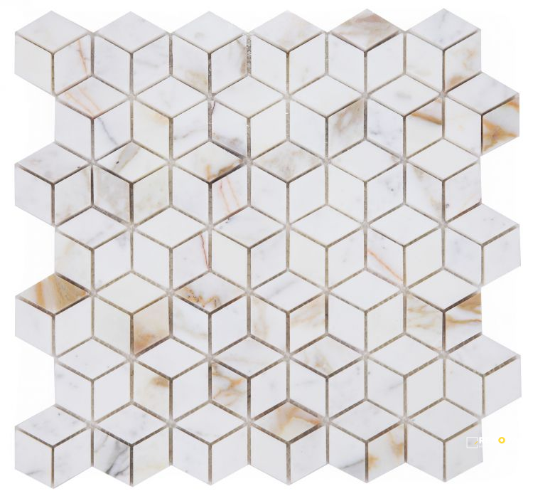 CUBIC CALACATTA GOLD MOSAIC 11.75" X 12" - 4