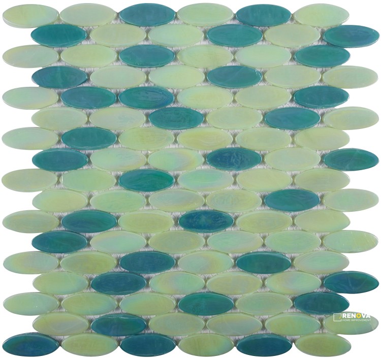 LAGUNA GREEN MOSAIC 12" X 12" - 4