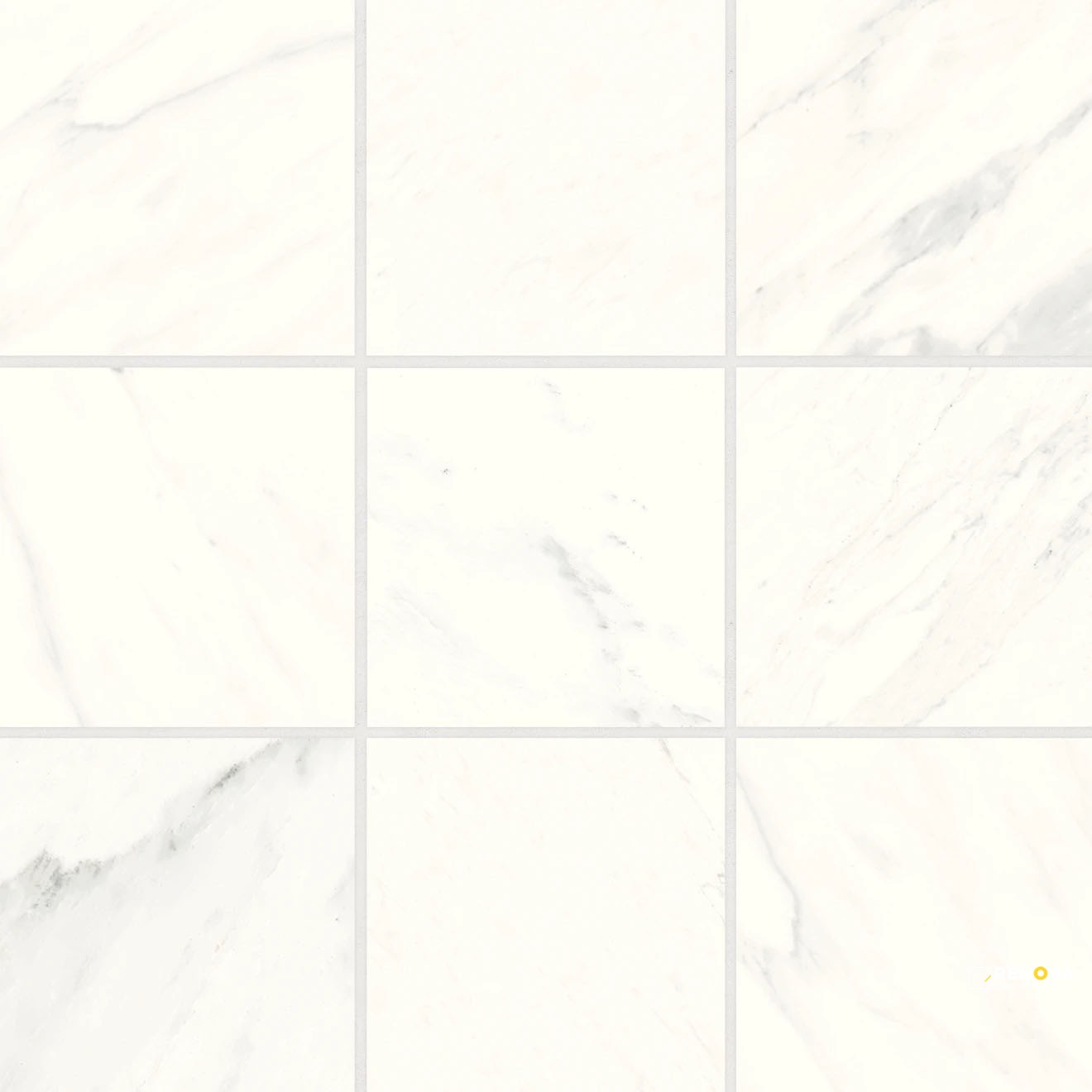 MAGNIFICA ERA LUXE WHITE HONED MOSAIC 4" X 4"