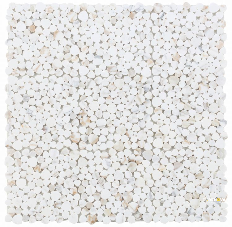 APHRODITE CALACATTA GOLD POLISHED MOSAIC 12" X 12" - 3