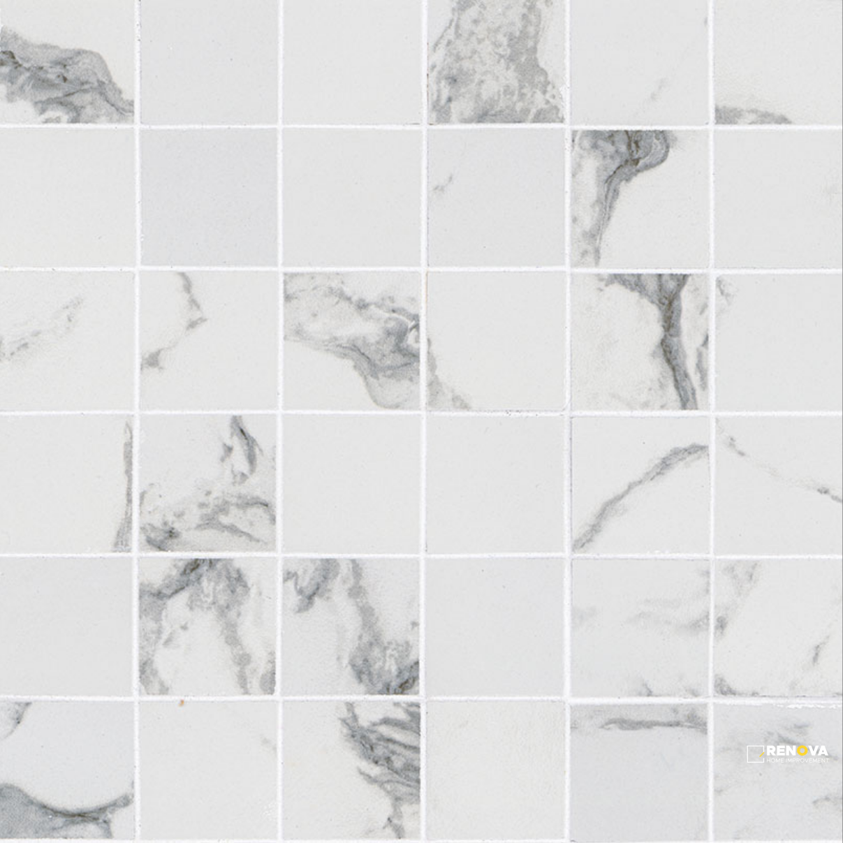 PIETRA STATUARIO 2X2 MATTE MOSAIC ( 7.76 SF PER BOX )