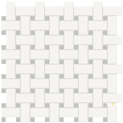 SOHO MATTE BASKETWEAVE MIXED MOSAIC - 2