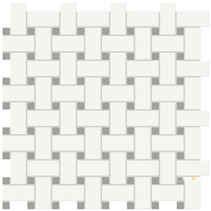 SOHO MATTE BASKETWEAVE MIXED MOSAIC - 3