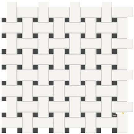 SOHO MATTE BASKETWEAVE MIXED MOSAIC - 4