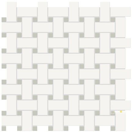 SOHO MATTE BASKETWEAVE MIXED MOSAIC - 5
