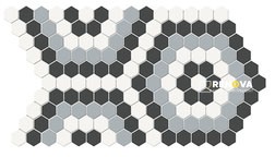 SOHO MATTE HEXAGON PATTERN MOSAIC - 6