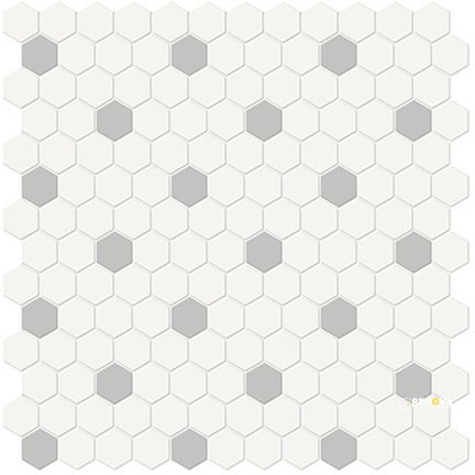 SOHO BLEND MATTE 1" HEXAGON MOSAIC - FLOTIL1662 - 2