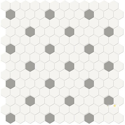 SOHO BLEND MATTE 1" HEXAGON MOSAIC - FLOTIL1662 - 3