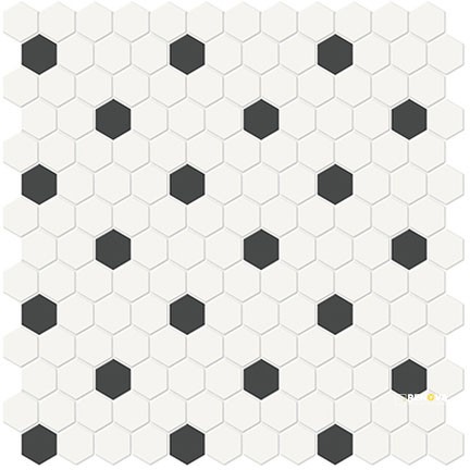 SOHO BLEND MATTE 1" HEXAGON MOSAIC - FLOTIL1662 - 4