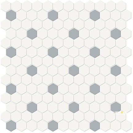 SOHO BLEND MATTE 1" HEXAGON MOSAIC - FLOTIL1662 - 6