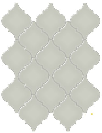 SOHO SOLID GLOSSY ARABESQUE MOSAIC - 7