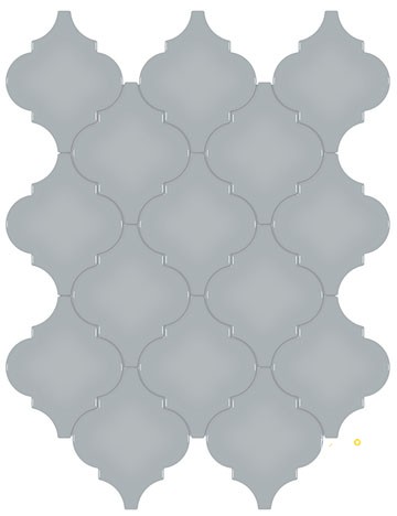 SOHO SOLID GLOSSY ARABESQUE MOSAIC - 8