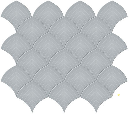 SOHO SOLID GLOSSY SCALLOP MOSAIC - 9