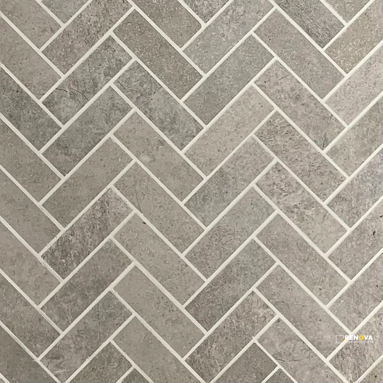 BLENDED MATTE HERRINGBONE MOSAIC 1" X 3" - 4