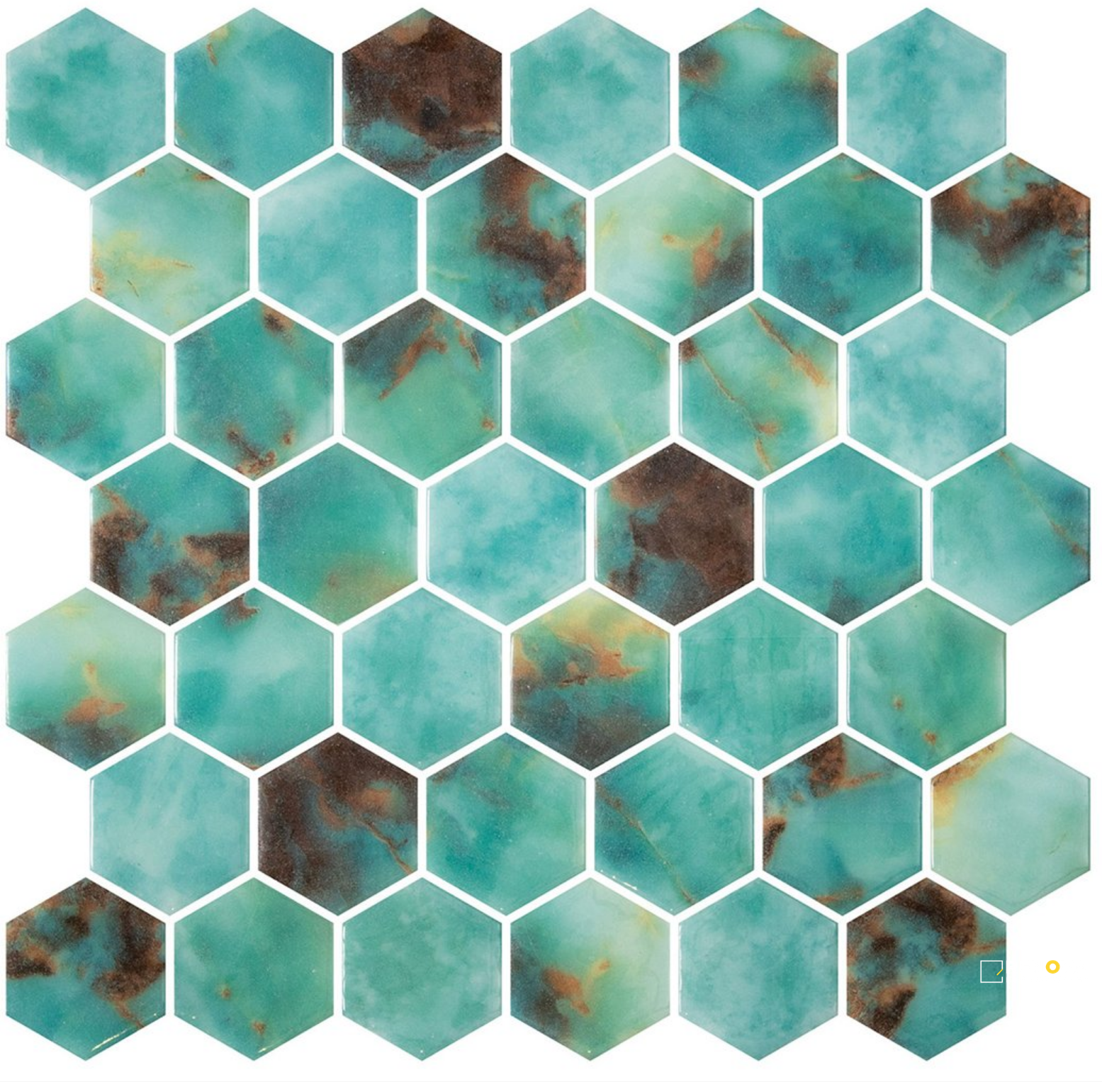 ONIX HEX XL MOSAIC 2" X 2" - 13