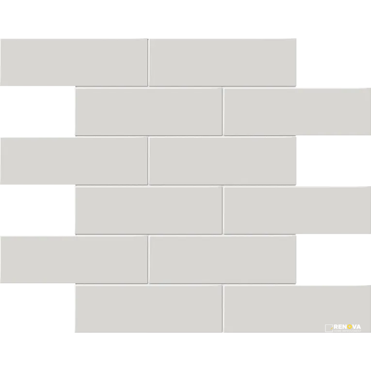 S-SERIES GLOSSY MESH STAGGER JOINT MOSAIC 2" X 6" - 6