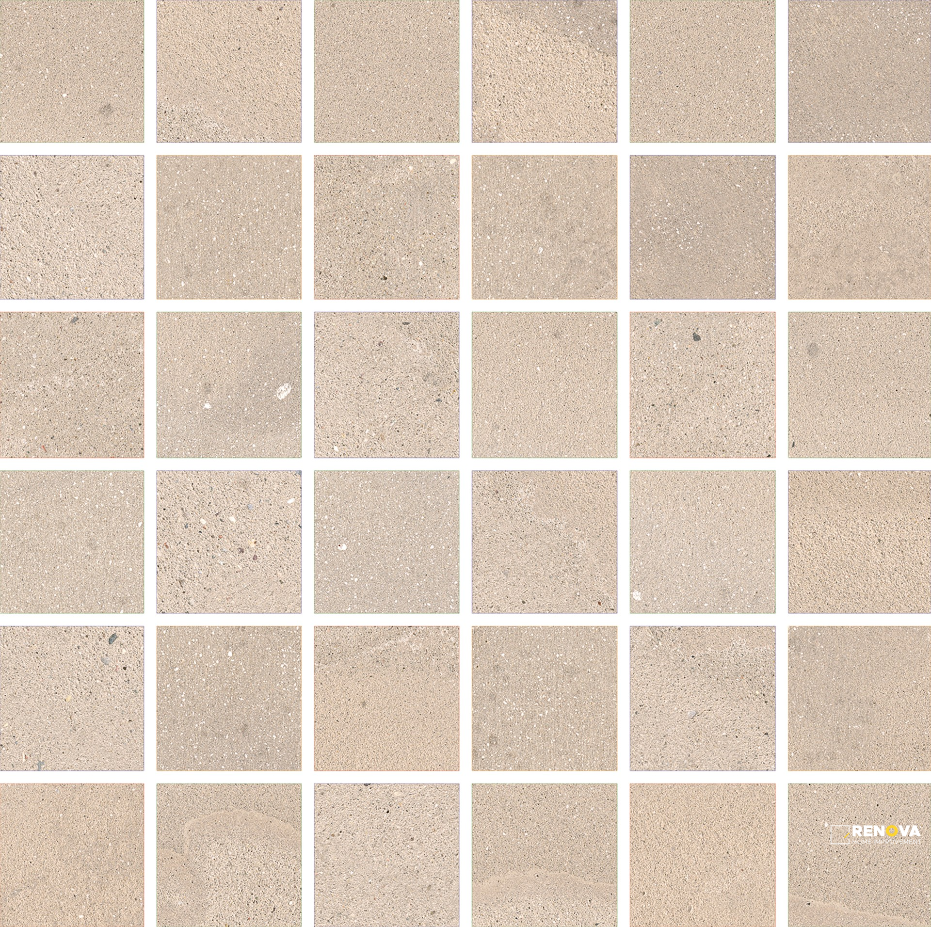 PORTOBELLO PORTOFINO SUNLIGHT 2X2 MOSAIC NATURAL - 4