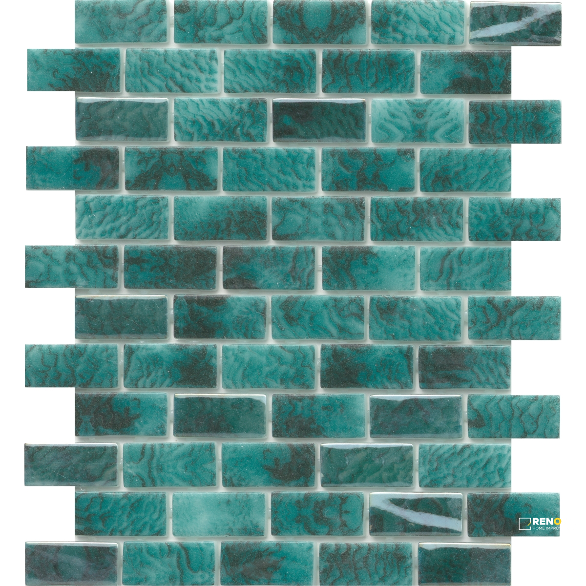 WATERLACE GLOSSY 1X2 OFFSET MOSAIC 10X12 - 13