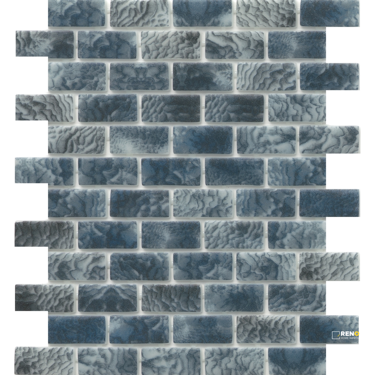 WATERLACE GLOSSY 1X2 OFFSET MOSAIC 10X12 - 15