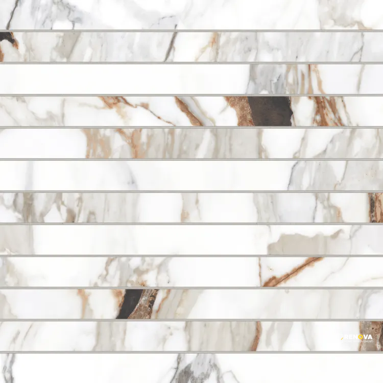 PRATI HONED MOSAIC 1" X 12" - 7