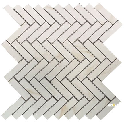 MOTIF NATURAL HERRINGBONE MOSAIC - 2