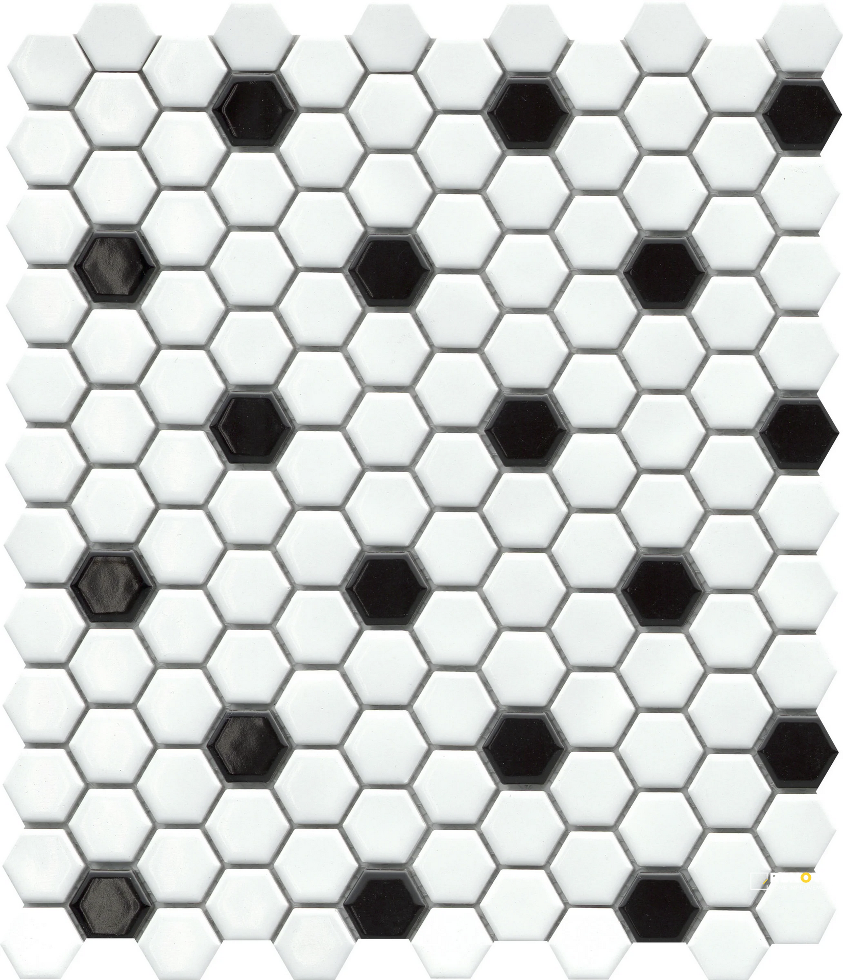 INFLUENCE GLOSS 1IN HEX MOSAIC 10X12 - 5