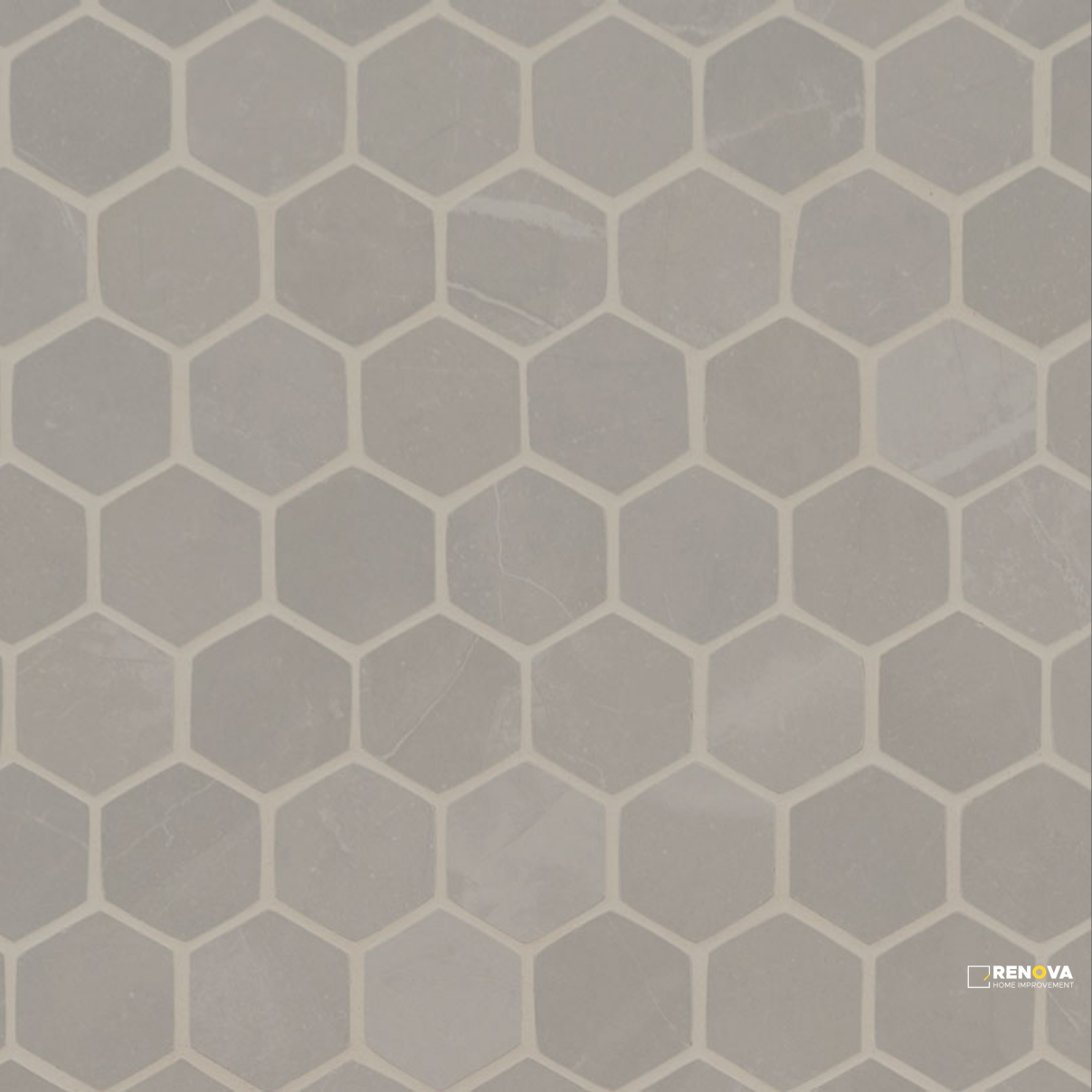 SANDE GREY 2X2 HEXAGON MATTE MOSAIC ( 7.36 SF PER BOX ) - 2