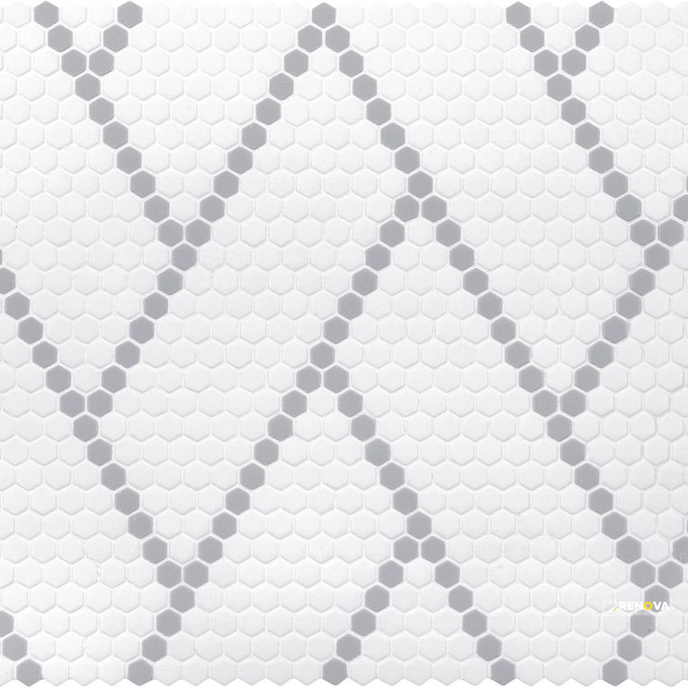 GEOMETRO 2.0 GLASS MATTE HEXAGON MOSAIC 15" X 11" - 9